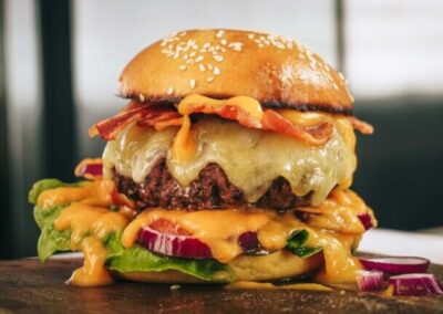 Le burger à la patate douce