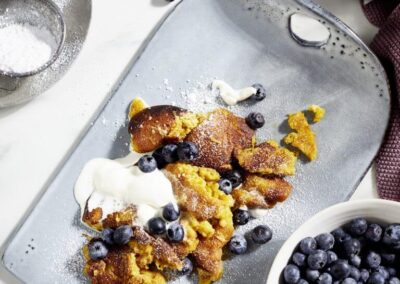 Crêpes râpées à la patate douce