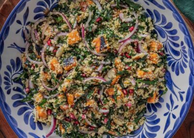Grilled Sweetpotato Couscous Salad