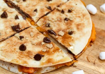 Quesadilla aux patates douces S&rsquo;mores