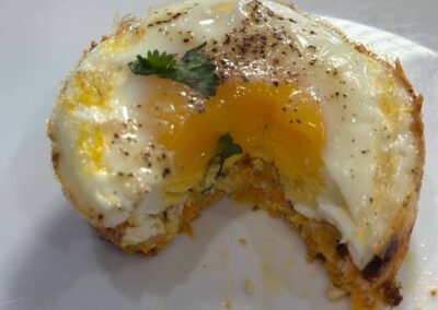 Muffins aux œufs à la patate douce