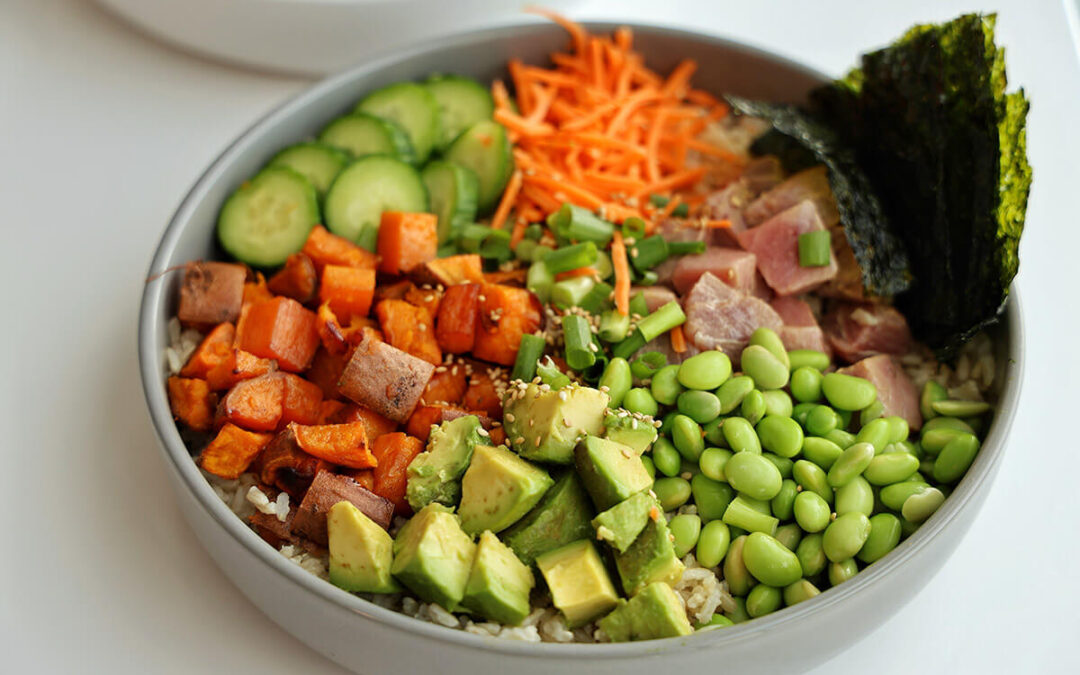 Poke Bowls à la patate douce hawaïenne