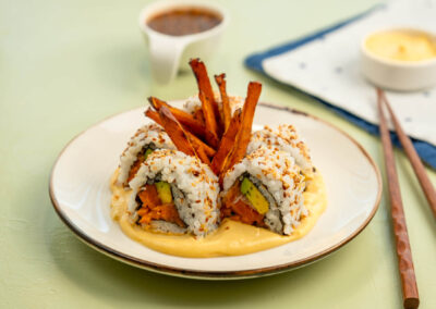 Les rouleaux de sushi de Sweetpotato Child O&rsquo;Mine