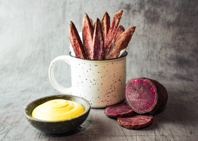 Air Fryer Purple Sweetpotato Fries