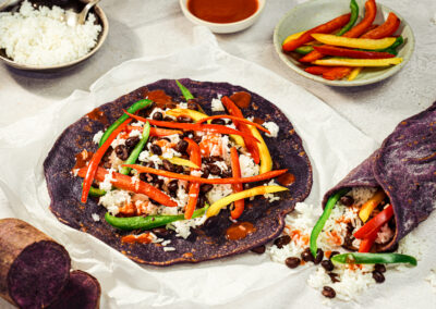 Purple Sweetpotato Tortillas
