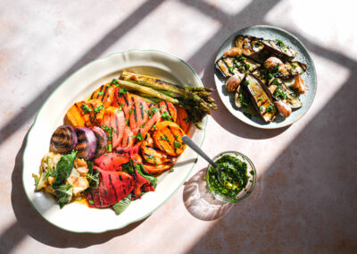 Patates douces grillées au barbecue