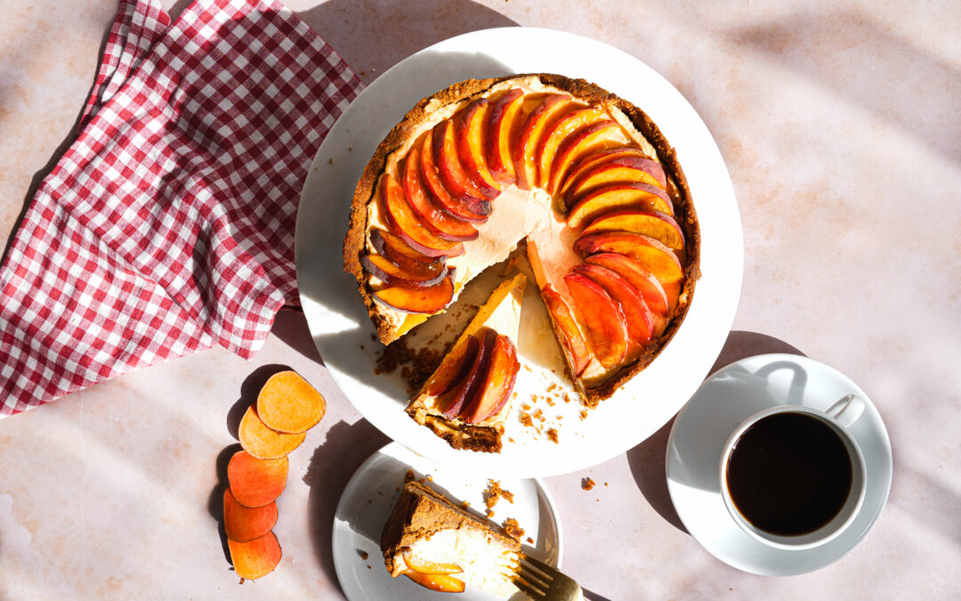 Gâteau au fromage à la patate douce et au gingembre