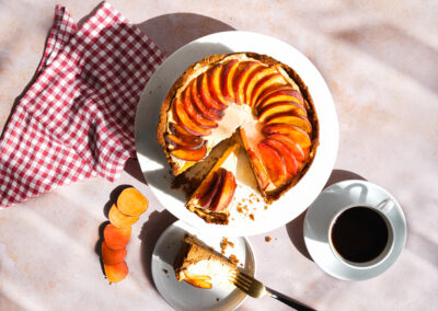 Gâteau au fromage à la patate douce et au gingembre