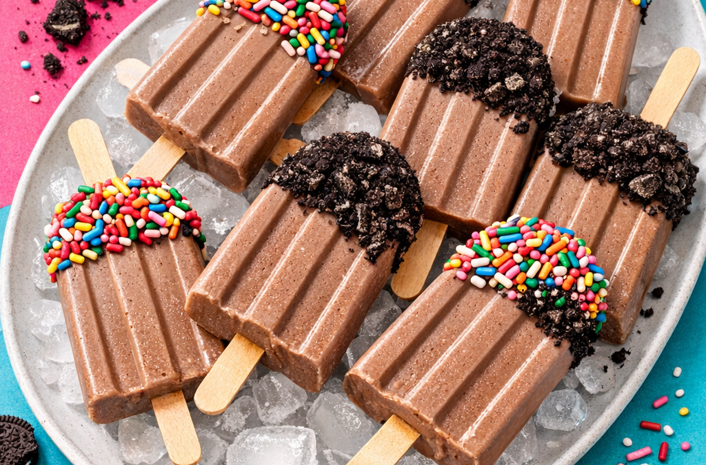 Fudgsicles au chocolat à la patate douce